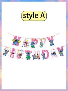 Disney Decoraciones de bandera y banner de fiesta de series como , Deadpool, La sirenita, Stitch, regalos pequeños para fiestas, decoraciones de escena de fiesta, arreglos de fiesta de cumpleaños al aire libre, decoraciones de cumpleaños, decoraciones de fiesta de festival, pancartas de "Feliz cumpleaños", decoraciones de fiesta temática variadas, decoraciones de escenario de cumpleaños, colgadores de decoración de fiesta popular de Disney