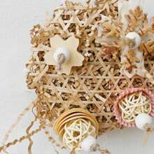 1 Piece Accessories, Colors And Styles, Shipped Randomly, Bird Supplies, Bamboo Woven Straw Chewing Skewers, Natural Corn Cob, Grass Ball Chewing Supplies