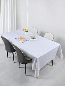 1 块桌布，PVC 印花防水、防油、耐热桌布，可水洗桌布，咖啡桌桌布，可重复使用桌垫，适用于厨房、餐厅、婚礼、派对餐桌装饰 - 彩色 - 查看 1
