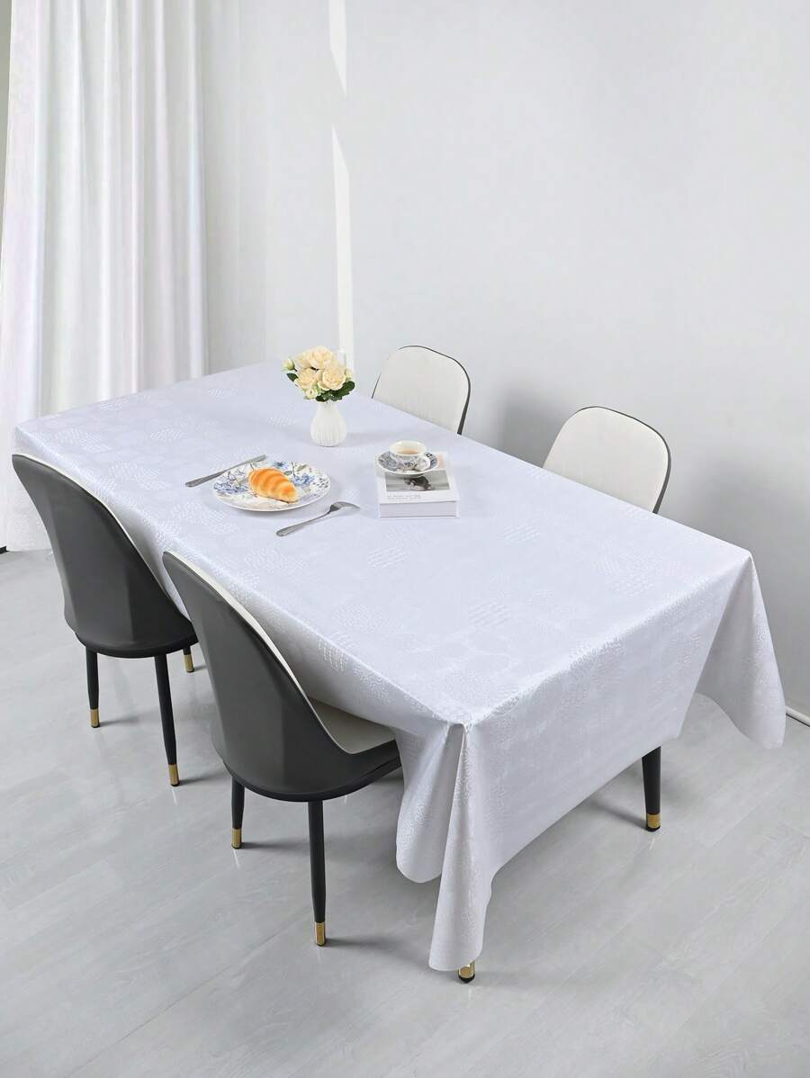 1 块桌布，PVC 印花防水、防油、耐热桌布，可水洗桌布，咖啡桌桌布，可重复使用桌垫，适用于厨房、餐厅、婚礼、派对餐桌装饰 - 彩色 - 查看 1