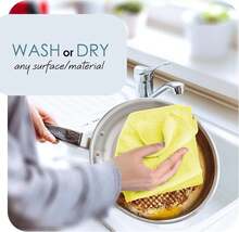 Microfiber Cleaning Cloth, Microfiber Towels For Cars 12 Pack Washcloths, Yellow Cleaning Rags, Reusable Microfiber Towel, Microfiber Cloth Rags For Cleaning, Lint Free Cloth - Red - View 1