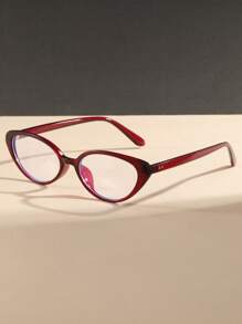 1 Damen Cat Eye Retro Street Style Modische Nicht-Verschreibung Brillen, geeignet als tägliches Outfit-Accessoire