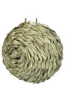 1件diy草編園藝裝飾鳥巢