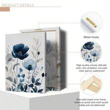 Large Leaf Canvas Wall Art Printing -1pc With Framed, Decorated With Frames On Living Room And Bedroom Walls - 棕色 - 查看 6