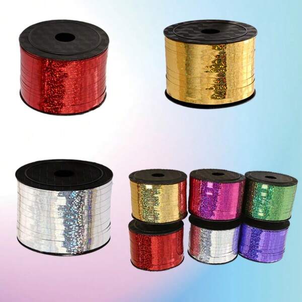 1 szt./2 szt./3 szt. Laser Laminowanie Wstążka do wiązania balonów Wstążka do wiązania Lina do balonów Wstążka na Walentynki Wstążka do dekoracji festiwalu ślubnego Artykuły do pakowania prezentów Artykuły na festiwale i imprezy