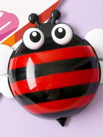 1个小蜜蜂磁性笔盒，创意可爱造型粉笔盒，冰箱贴纸收纳盒，创意卡通悬挂式白板笔筒，粉笔盒，办公、教学和家庭收纳盒