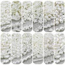 10/30/50/100pcs White Acrylic Beads With Butterfly, Heart, Clover, Water Drop Shapes, Perforated Spacer Beads For DIY Jewelry, Accessories, Hair Decoration, Earrings, Garments, Phone Chains
