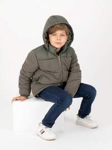 SAKERS OUTDOOR CLOTHING Chamarra Para Niño De Pana, Premium Luke Invierno Pana Sakers - Verde Oliva - Ver 6