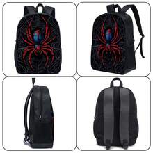 3pcs/Set Boys' Backpack, 16.5 Inch School Bag With Handbag And Pencil Case, Suitable For Elementary, Middle And High School Students - Blue Spider - View 4