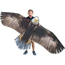 TendenciaJEKOSEN - Cometa de águila para niños y adultos, cometas grandes, fácil de volar, principiantes, cuerda de una sola línea para viajes a la playa, parque y actividades al aire última intervensiónCalidad premium - Águila calva - Ver 2
