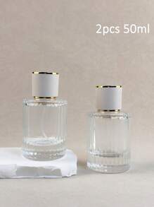 1pc 30ml/50ml/100ml High-End Glass Perfume Spray Bottle, Refillable Perfume Empty Bottle, Portable Travel Container, Home Decor, Fall Decor #Back To School Season