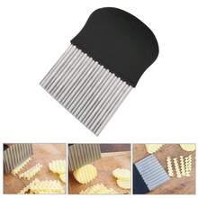 1PC Stainless Steel Potato Knife Wave Knife Wolf Teeth Knife Household Kitchen Cutting Vegetable Multifunctional Potato Chip Knife - Kitchen Must Have, Camping Cooking Tools, Kitchen Accessories Essentials, Professional Vegetable Cutter, Wavy Edge Knife, Stainless Steel Kitchen Tool, Potato Slicer For Chips, Home Cooking Gadgets, Chef Knife Alternative, Compact Camping Cutlery, Durable Kitchen Knife, Unique Blade Design, Efficient Food Prep Tool, Rustproof Cooking Utensil, Multipurpose Kitchen Knife