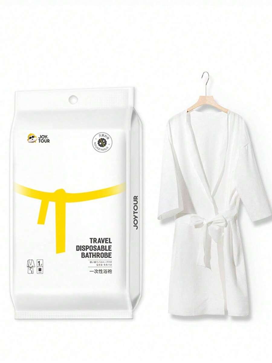 1/2/4pcs Portable Disposable Bath Towels, Suitable For Hotel & Travel, Thick Long Bathrobe - Multicolor - View 1