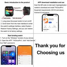 GUHUAVMI GUHUAVMI Smart Watch For Women Men, Wireless Calling/Dial, Incoming Call/SMS Reminder, Alarm Clock, 1000mAh Battery, Fitness Tracker With Pedometer/Sleep Monitoring, 1.85inch Full Screen Touch Smartwatch Ultra 2, Compatible With Android IOS