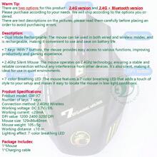 Ergonomic Wireless Gaming Mouse With Bluetooth Compatibility And Wired Mode Option 3200 DPI For Enhanced PC Gaming - Black - View 4