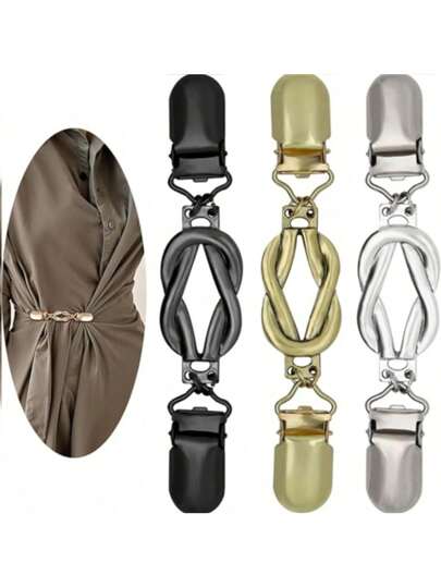 1/3pcs Retro Sweater Clip Set, Sweater Clip, Cardigan Clip Fashionable Cardigan Collar Clip And Formal Shirt Clip, Dress And Pants Drawstring Clip, Suitable For Women's Shirts, Dresses, Shawls And Cardigans, Suitable For Women's Retro Button Scarf Clip, Versatile, Simple And Fashionable, Anti-Light Artifact