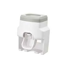 1pc Automatic Wall Mount Toothpaste Squeezing Device Dispenser With Rt5 And Rt2 Slots - Convenient And Hygienic Toothbrush Holder For Bathroom ,Bathroom Organizers & Storage