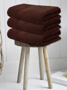 3pcs Set Wheat Ear Jacquard Striped Bath Towels, 27.55x55.11 Inch, Soft, Absorbent, Quick Drying, Convenient Hanging Loop, Skin-Friendly, Fade Resistant, Suitable For Bathroom, Shower, All Season Back To School For Beauty Salon Home Bathroom
