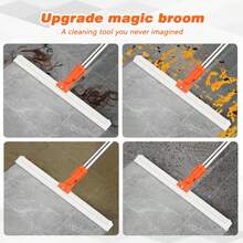 1 PIEZA Limpiacristales extensible de 2 en 1 - de doble acción, multiusos para el hogar y el coche; superficies resplandecientes sin esfuerzo - Gris - Ver 7