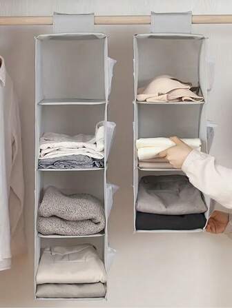 1pc Multi-Grid Hanging Clothes Storage Bags, Hanging Underwear Storage Bags, Folding Clothes Storage Bag For Bags, Socks, Bras, House Sundries, Household Space Saving Organizer For Bedroom, Closet, Wardrobe, Home, Dorm Bag For School School Accessories School Stuff Dorm Room Essentials Clothes Organizer Closet Organization And Storage