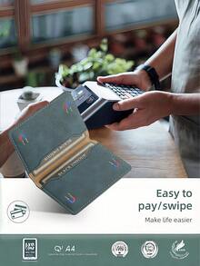 1个兼容Apple MagSafe磁吸卡座，可吸附裸机或磁吸手机壳，容量大，轻巧，黑色、蓝色、咖啡色，提供更多选择，小巧轻便无负担，适合旅行、大学、办公室、办公桌，旅行必备 - 彩色 - 查看 4