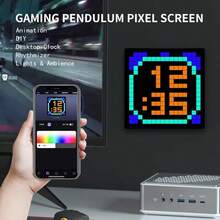 可編程 USB 供電智慧 LED 像素顯示螢幕，藍牙 App 控制，像素藝術動態變色燈，適用於家居與電競裝飾，完美禮物 - RGB Lights - 查看 10
