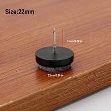 32pcs Round Heavy Duty Nail-On Felt Pad For Furniture Chair Table Leg Feet Floor Protectors Slide Smoothly - Multicolor - View 10