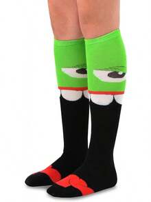 TeeHee Crazy Fun - Calcetines altos hasta la rodilla para mujer, paquete múltiple, Hasta la rodilla, 3 - Hasta la rodilla 6pair_monstruos - Ver 5