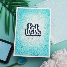 DONQE 3D Embossing Folder Set, Floral Pattern Plastic Crafting Tool, White Flower Theme For DIY Scrapbooking, Card Making, Decorative Cardboard Projects