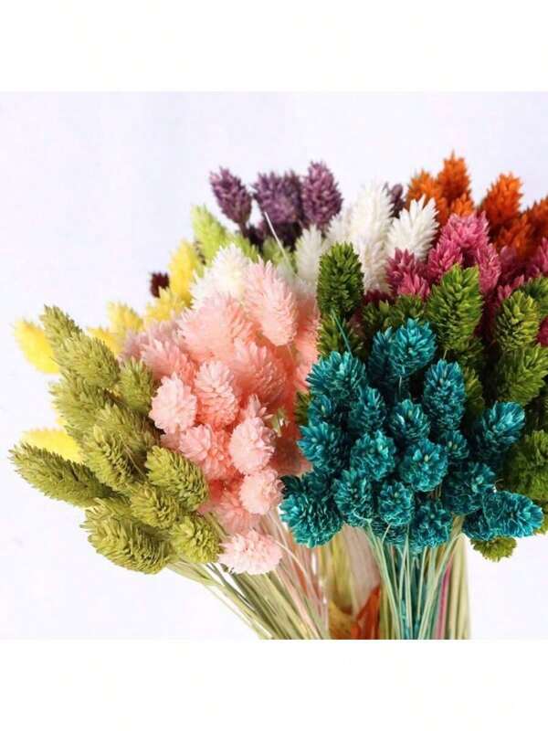 25 stuks gemengde kleuren gedroogde en geconserveerde bloemen, voor huisdecoratie, vaasdecoratie, doe-het-zelfboeketten en taartdecoraties
