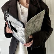 1pc Flip Cover Desk Protector Case With Pen Slot, Compatible With IPad 10.9/10.2/IPad Air 5th Gen/IPad Pro 11/10th Gen/9.7/IPad Air 2/IPad (7th Gen)/IPad (8th Gen)/IPad Air 4/5/IPad Pro 11/IPad 10.9" (2022)/IPad Air 13" (M3 2025)/IPad Air 11" (M3 2025)/IPad 11" (A16 2025), With Auto Sleep/Wake Function, Compatible With Xiaomi 5/5 Pro/6/6 Pro/7/7 Pro - Black - View 9