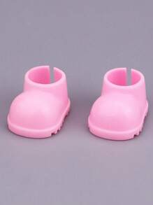 2pcs Doll Shoes, DIY Bright Shoes, Finger Shoes
