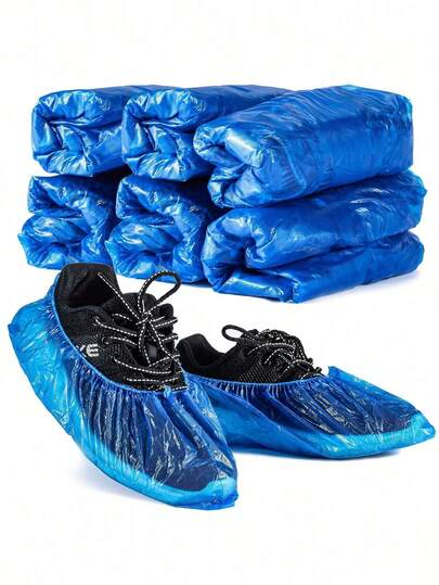 100pcs Disposable Plastic Shoe Covers, Anti Slip Disposable Shoe Covers, Waterproof Boot Covers, Rain Shoe Covers, Mud Proof Shoe Covers, Indoor Carpet Protection Covers For Work Boots, Suitable For Indoor, Office, And Rainy Days, As Well As Schools, Offices, Homes, And Travel,Shoe,Spring Summer Picks,Brides Maid Gifts,Room,Bedroom Decor,Beach,Travel,For Men,For Women,Vacationbeach,Summer,Vacation,Holiday,Travel Essential,Going Out Tops,Household Items,Mother's Day Gift,Bedroom Decor,Garden,Kitchen Decor,Summer,Beach,Travel Essentials,Room Decor,Squishy,Graduation