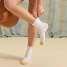 Calcetines de seis piezas con dobladillo giratorio para mujeres Gold Toe - Negro (6 pares) - Ver 2