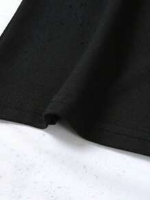 Retro 'Made In The 70's' Print Women's Casual Printed Summer Tank Top - 黑色 - 查看 5