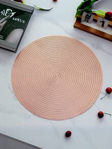 Kit 4 ou 6 Tapete De Mesa Posta Redondo Design Elegante Impermeável - Dourado - Visão 6