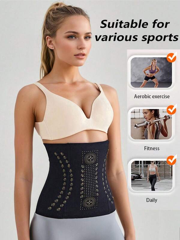 1 Stück Gürtel ohne Schnalle, der effektiv die Bauchpressung verbessert, Körperhaltung verbessert, Bauchumfang reduziert und ganzjährig keine Spuren hinterlässt, Bauchkompressionsband