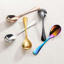 5pcs/10pcsExtra Small 304 Stainless Steel Spoon, Coffee Spoon, Seasoning Spoon, Salt Spoon, Medicinal Powder Spoon, Seasoning Spoon, Ice Cream Spoon
