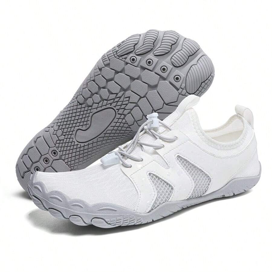 Women Barefoot Shoes Quick Dry Non-Slip Five Finger Shoes Outdoor Lightweight Sneakers Wading Swimming Barefoot Aqua Shoes - 白色 - 查看 1
