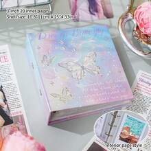 星空收纳相册一格卡片相册高颜值蝴蝶ins风照片相册3寸活页卡片相册学习用品返校 - 彩色 - 查看 12