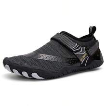 Men's Aqua Shoes Quick Dry Beach Shoes Breathable Sneakers Barefoot Upstream Water Shoes Women Swimming Sport Footwears - màu đen - Xem 2