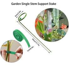 5pcs/10pcs Metal Garden Plant Stakes, Single Stemmed Flower Support Hoops, Garden Plant Stakes Plant Support Structure For Amaryllis, Orchid Lily Rose Peony