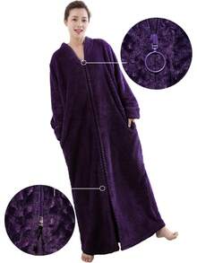 Bathrobe - Negro - - View 3