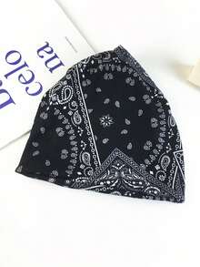 Bohemia Flowers Printed Casual Sun Hat/Turban Cap With Elastic Band For Women/Girls Outdoor Activities, Autumn/Winter Winter Accessories Winter Outfits Valentines Gift - Multicolor - View 8