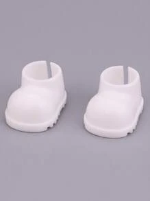 2pcs Doll Shoes, DIY Bright Shoes, Finger Shoes