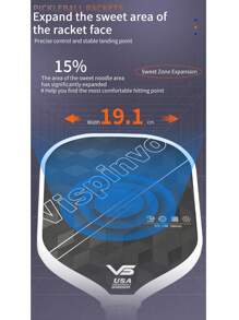 VISPINVO 3D 18K Three-Dimensional Carbon Fiber Pickleball-Paddle, USAPA High Rotational Power, 16MM, Thermoformed, PP Honeycomb Core, Powerful And Excellent Texture And Rotational Control, As Well As Balanced -CFS Pickleball Racket, Extended Anti-Slip Comfortable Grip, Perfect Pickleball Racket Gift, Suitable For Family And Friends, It Includes A Pickleball Bag And 2 Sweat-Absorbing Bands