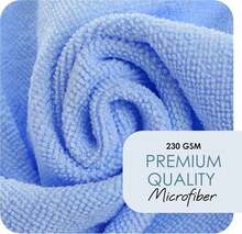 Microfiber Cleaning Cloth, Microfiber Towels For Cars 24 Pack Washcloths, Blue Cleaning Rags, Reusable Microfiber Towel, Microfiber Cloth Rags For Cleaning, Lint Free Cloth - 薑色 - 查看 10