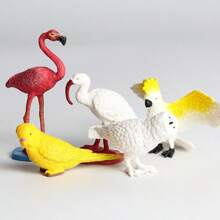22 adorables poupées d'animaux, modèles d'animaux cognitifs – Décoration de gâteau parfaite et jouets puzzle pour perroquets, flamants roses, hiboux des neiges, hiboux et toucans ! Modèle de bureau, cadeau de vacances ! Décoration de la chambre