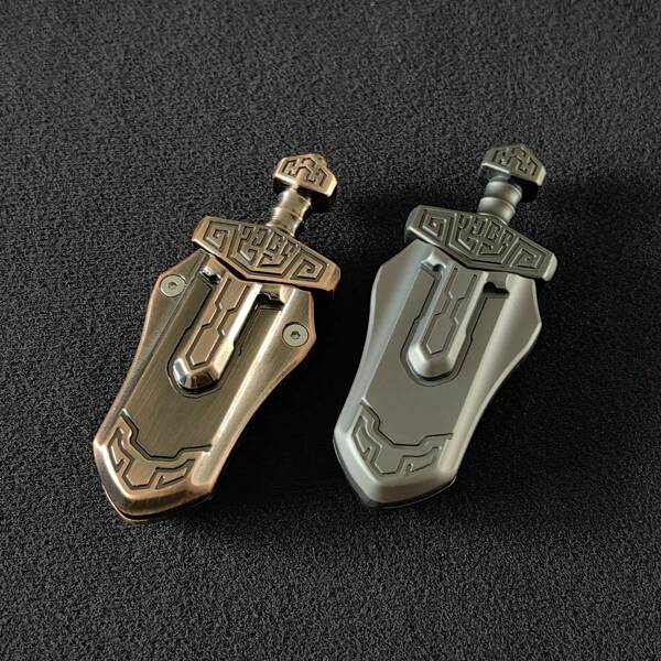 T-CONCEAL Juguetes antiestrés EDC con forma de espada, deslizadores de fidget, juguetes de fidget, alivio del estrés para adultos, juguetes magnéticos metálicos para combatir la ansiedad, de oficina