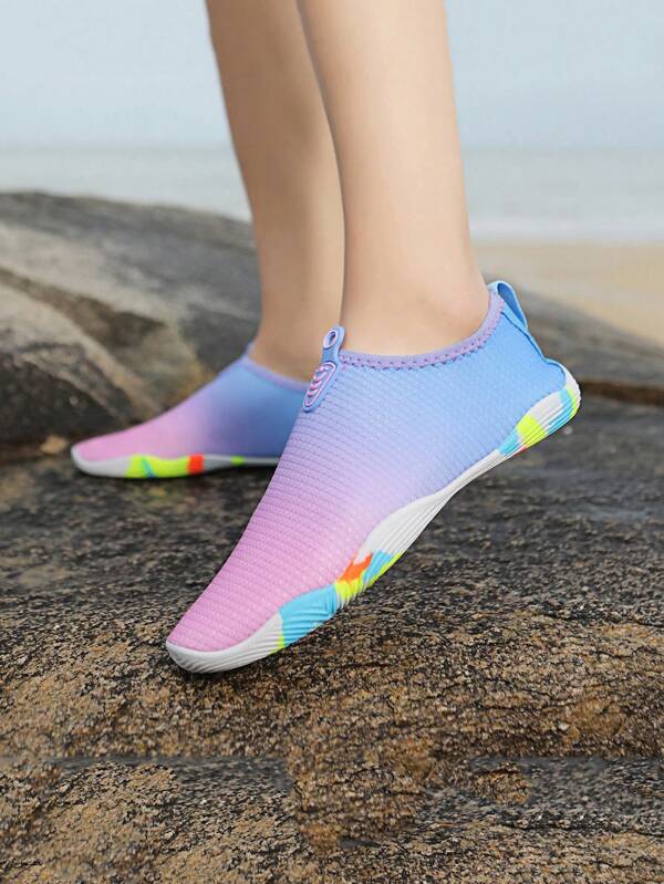 Teenage Girls' Summer Water Shoes, Non-Slip Rubber Sole Mesh Breathable, Lightweight Swimming Shoes, Outdoor Trekking Shoes, Quick Dry Beach Shoes, Suitable For Swimming, Beachcombing, Running, Jumping Rope, Fitness, Aerobics, Surfing, Rafting, Yoga, Indoor/Outdoor Activities